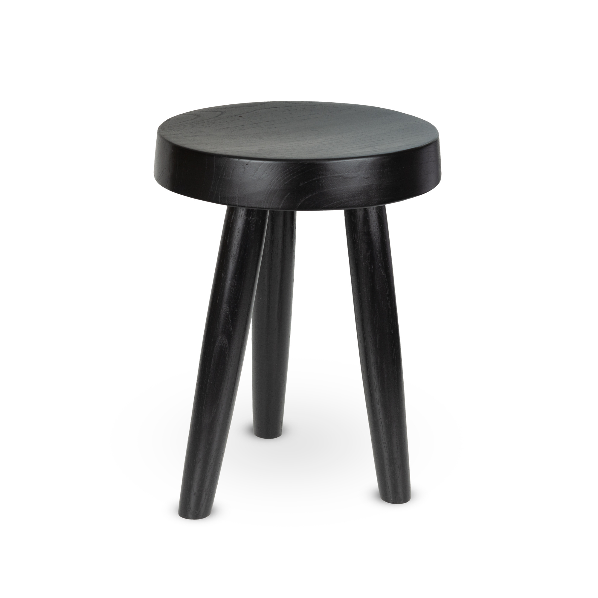Holzhocker Charles L - Kohle Schwarz