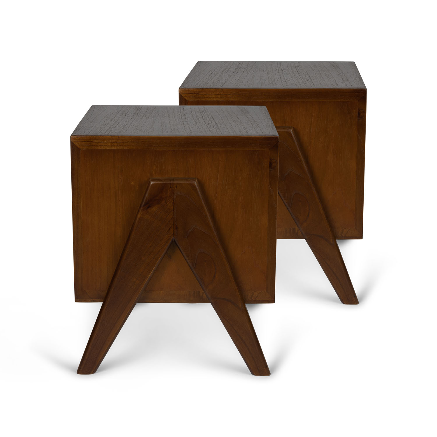 Tartagal - Nachtkastje set van 2 - Donkerbruin - 45x41x53 cm Tartagal - Nachtkastje set van 2 - Donkerbruin - 45x41x53 cm