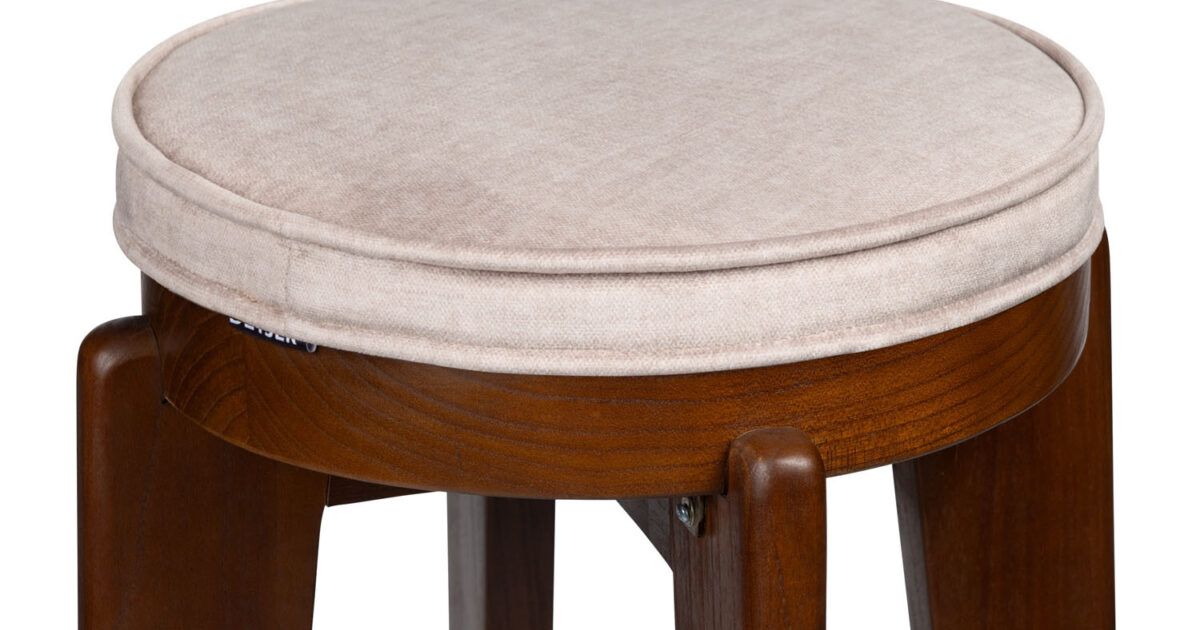 Cushion Bar Stool Velvet Sand